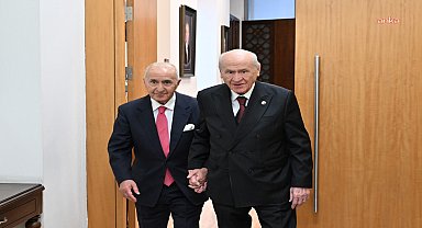 MHP Genel Başkanı Bahçeli'yi ziyaret eden eski CHP Genel Başkanı Hikmet Çetin: 