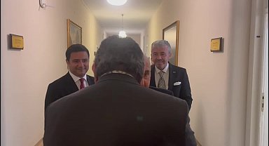 MHP'li Feti Yıldız'dan Hikmet Çetin'e TBMM'de ziyaret... Yıldız: “Genel konuları konuştuk. Güncel siyaset de var, hal hatır sorma da var
