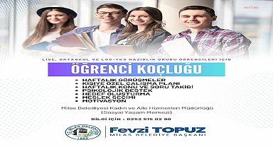 Milas Belediyesi'nden 'Öğrenci Koçluğu' hizmeti 