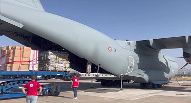 Milli Savunma Bakanlığı İnsani yardım malzemelerini Afganistan'a ulaştırmak üzere A400M uçağı yola çıktı