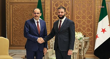 MİT Başkanı Kalın, Suriye Cumhurbaşkanı Şara ile görüştü