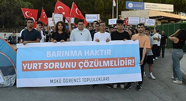 Muğla’da öğrenciler, barınma sorununun çözülmesi için yetkililere seslendi: 