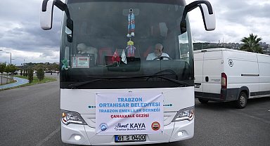 Ortahisar Belediye Başkanı Kaya, 160 emekliyi Çanakkale'ye uğurladı 