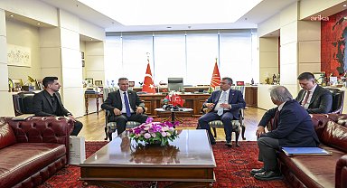 Özgür Özel, Filistin Büyükelçisi Faed Mustafa'yı kabul etti