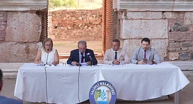 Salihli Belediye Meclisi eylül ayı toplantısı UNESCO Dünya Mirası Sardes Antik Kenti’nde yapıldı