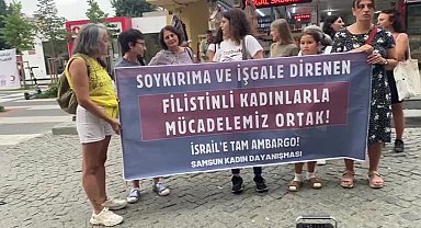 Samsun Kadın Dayanışması'ndan İsrail'e ambargo talebi