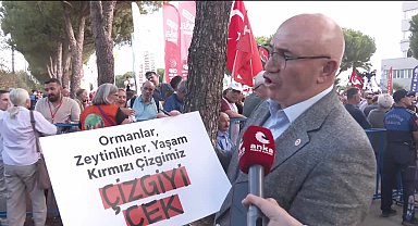 “Temel Haklarımızdan Vazgeçmiyoruz, Toprağımızı Vermiyoruz” mitingi... Mahmut Tanal: ''Kamu zararına yol açabilecek bu uygulamaya Anayasa Mahkemesi'nin 'dur' demesini bekliyoruz''