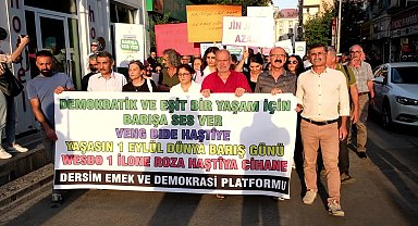 Tunceli’de STK’lardan 1 Eylül Dünya Barış Günü mesajı: Toplumsal barışı sağlamak zor olsa da bizler asla yılmayacağız