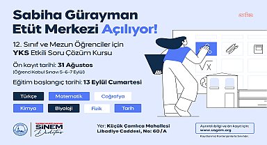 Üsküdar Belediyesi Sabiha Gürayman Etüt Merkezi açılıyor
