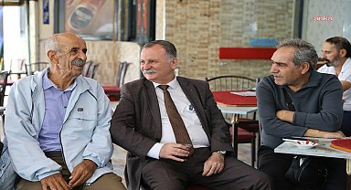 Yunusemre Belediye Başkanı Balaban'dan 75. Yıl Mahallesi esnafına ziyaret 