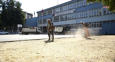 Yunusemre Belediyesi’nden okullarda çevre temizliği ve bahçe bakımı