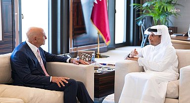 ABD'nin Ankara Büyükelçisi ve Suriye Özel Temsilcisi Barack ile Katar Başbakanı ve Dışişleri Bakanı El Sani bir araya geldi