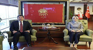 Adalet Bakanı Tunç, Aile ve Sosyal Hizmetler Bakanı Özdemir Göktaş ile görüştü