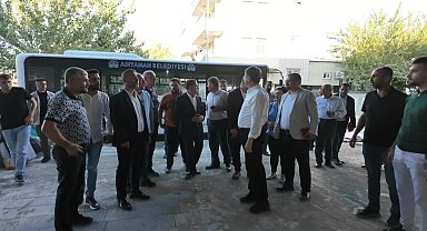 Adıyaman Belediye Başkanı Tutdere, meclis üyeleriyle yatırımları yerinde inceledi