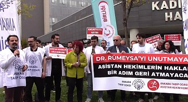 Ankara Tabip Odası, 4 yıl önce yaşamını yitiren Dr. Rümeysa Berin Şen'i andı