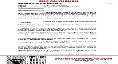 Atatürkçü Düşünce Derneği, TBMM Başkanı Numan Kurtulmuş hakkında suç duyurusunda bulundu