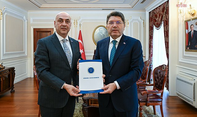 Bakan Tunç, Ankara 2 No'lu Barosu Başkanı Gökhan Ağdemir'i kabul etti