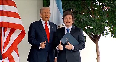 Beyaz Saray'da ABD-Arjantin görüşmesi... Trump: 