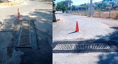 Bodrum Belediyesi, yollardaki bacalarda yükseltme çalışmalarına hız verdi 