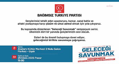 BTP Uşak İl Başkanı Çakın: