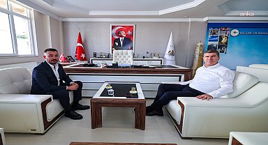 Burdur Belediye Başkanı Ercengiz, Emek Mahallesi Muhtarı Özdilman'ı ağırladı 