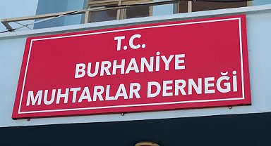 Burhaniye'de Muhtarlar Derneği binası törenle açıldı