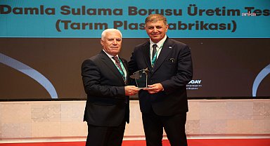 Bursa Büyükşehir Belediyesi'nin Damla Sulama Boru Üretim Tesisi'ne 'Çevre' ödülü 