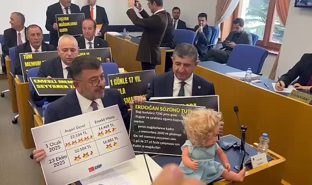 Bütçe Kanunu TBMM Plan ve Bütçe Komisyonu'nda... CHP'den oyuncak bebekli protesto: