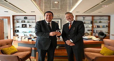 Çanakkale Belediye Başkanı Erkek, Norveç Ankara Büyükelçisi Gaarder'ı ağırladı