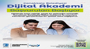 Çanakkale Belediyesi Dijital Akademi başvuruları başlıyor