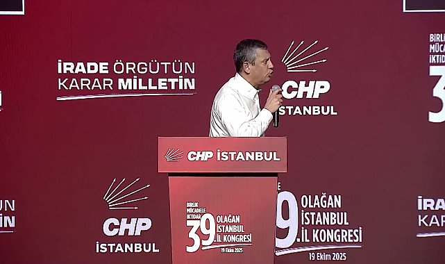 CHP İstanbul 39. Olağan İl Kongresi... Özgür Özel: Bu ülkede artık değişim zamanı gelmiştir