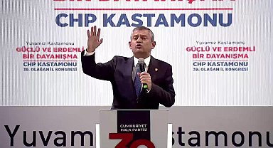 CHP Kastamonu 39. Olağan İl Kongresi... CHP lideri Özel'den Ömer Çelik'in 'Yassıada' sözlerine tepki: Bu nasıl bir tükenmişlik?
