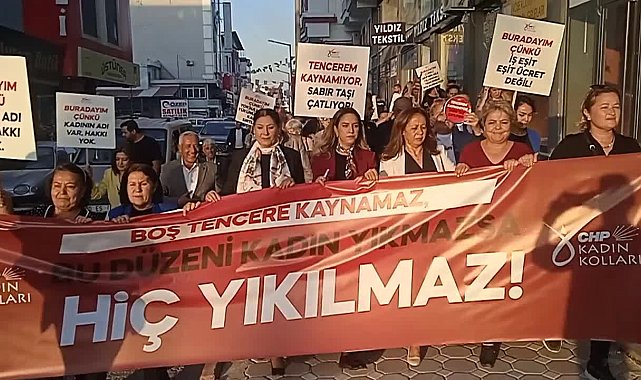 CHP Osmaniye Kadın Kollarından “Boş tencereni al sen de gel” eylemi