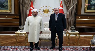 Cumhurbaşkanı Erdoğan, Diyanet İşleri Başkanı Arpaguş'u kabul etti