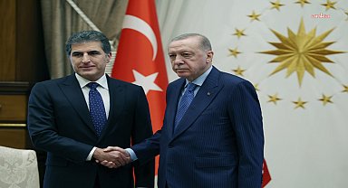 Cumhurbaşkanı Erdoğan, IKBY Başkanı Neçirvan Barzani’yi kabul etti
