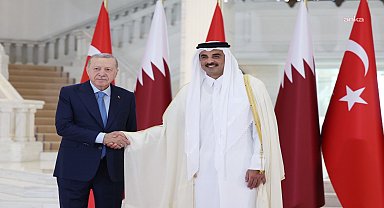 Cumhurbaşkanı Erdoğan, Katar Emiri El-Sani ile görüştü