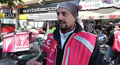 Denizli’de Yemeksepeti kuryeleri çalışma koşullarını protesto için iş bırakma eylemine hazırlanıyor