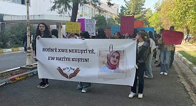 Dicle Üniversitesi öğrencileri Rojin Kabaiş için yürüdü… Anne Aygül Kabaiş’ten failler yakalansın çağrısı