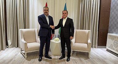 Dışişleri Bakanı Fidan, Gebele'de Azerbaycan Dışişleri Bakanı Bayramov ile görüştü 