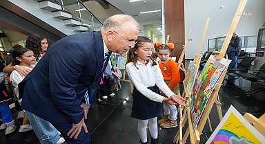 Gaziemirli çocuklar su krizine dikkat çekti