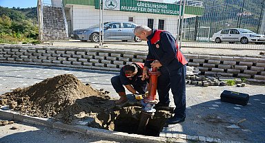 Giresun Belediyesi, kent halkının güvenliği için yangın musluklarını yeniliyor 