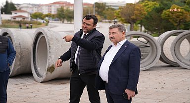 Gölbaşı’nda Alparslan Türkeş Parkı ve çevresinde yağmur suyu sorunu çözülüyor