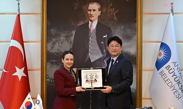 Güney Kore Heyeti’nden Antalya Büyükşehir Belediyesi’ne ziyaret