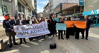 Hakkari'de Rojin Kabaiş'in ölümünün aydınlatılması için basın açıklaması yapıldı