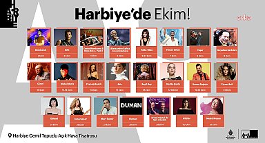 Harbiye Açık Hava, Ekim ayında da müzik dolu