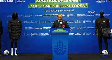 İBB'den amatör spor kulüplerine malzeme desteği... Nuri Aslan: Ekrem Başkanımız, dimdik durmayı, kendine atılmaya çalışılan topları tutmayı da çok iyi biliyor