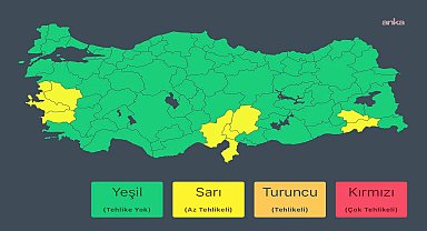 İçişleri Bakanlığı'ndan kuvvetli yağış uyarısı