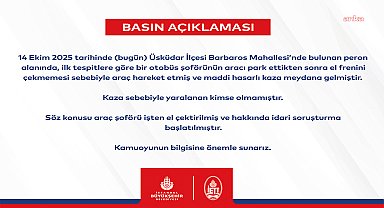 İETT’den Üsküdar’daki otobüs kazasına ilişkin açıklama