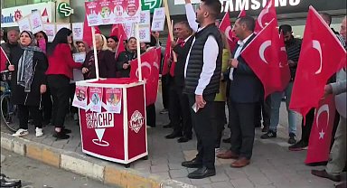 Iğdır CHP Kadın Kolları, 17 Ekim Dünya Yoksullukla Mücadele Gününde eylem yaptı