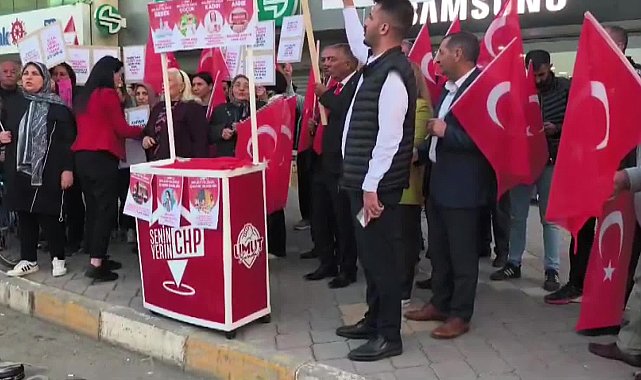 Iğdır CHP Kadın Kolları, 17 Ekim Dünya Yoksullukla Mücadele Gününde eylem yaptı